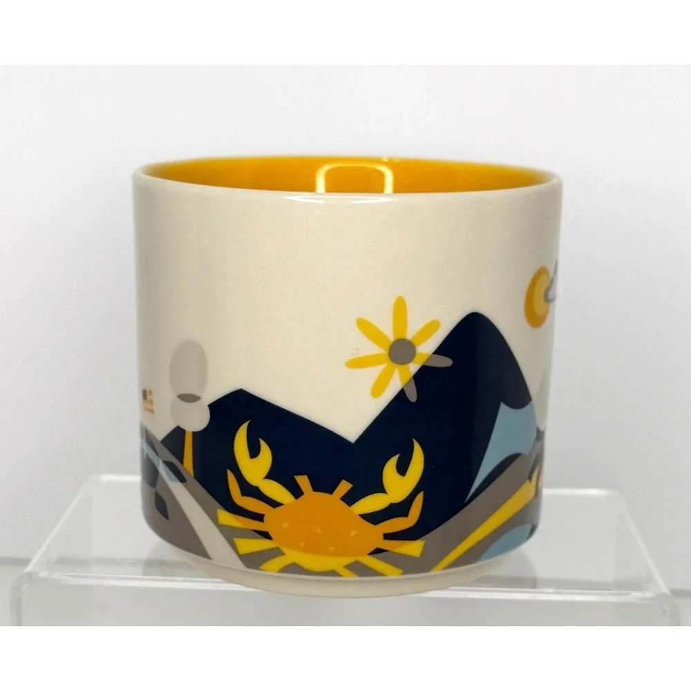 Starbucks Maryland You Are Here Collection 2016 14 oz Coffee Mug MD Yellow